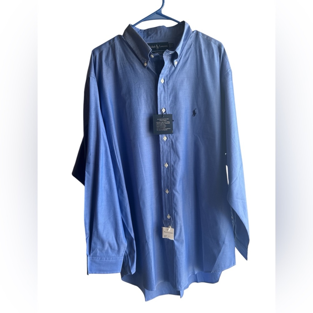 NWT Ralph Lauren Blue Casual Button Down Shirt